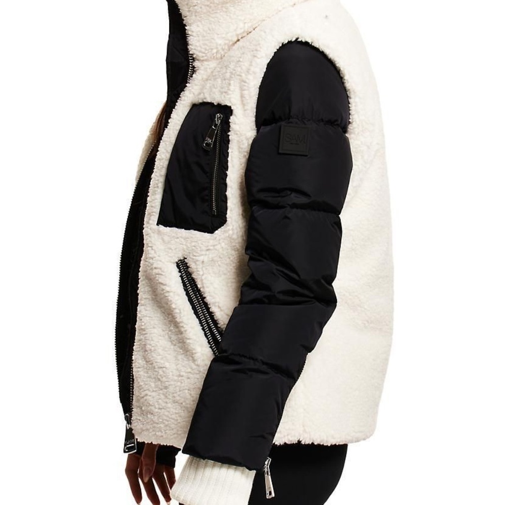 SAM. Wylie Colorblock Pattern Down Jacket - size M - Picture 10 of 13